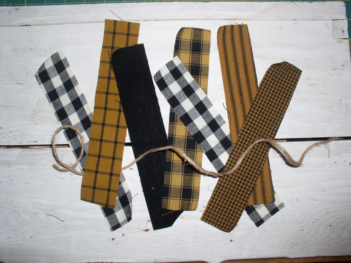 Diy Fall Rag Garland Primitive Fall Rag Garland Kit Pre-cut Strips...easy DIY Project for ...