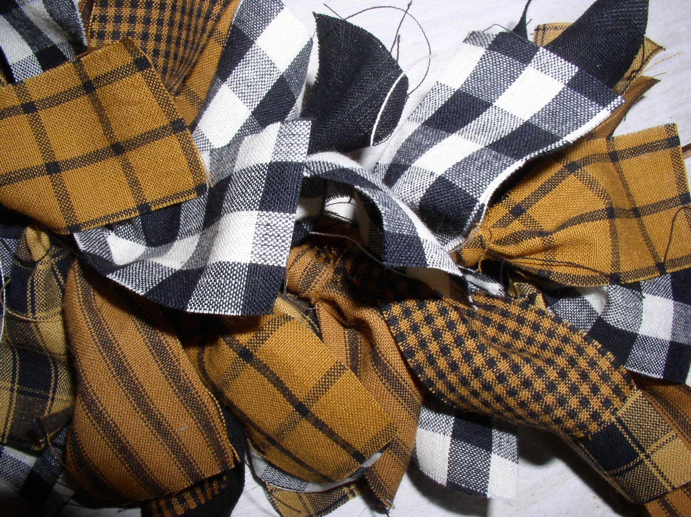 Diy Fall Rag Garland Primitive Fall Rag Garland Kit Pre-cut Strips...easy DIY Project for ...