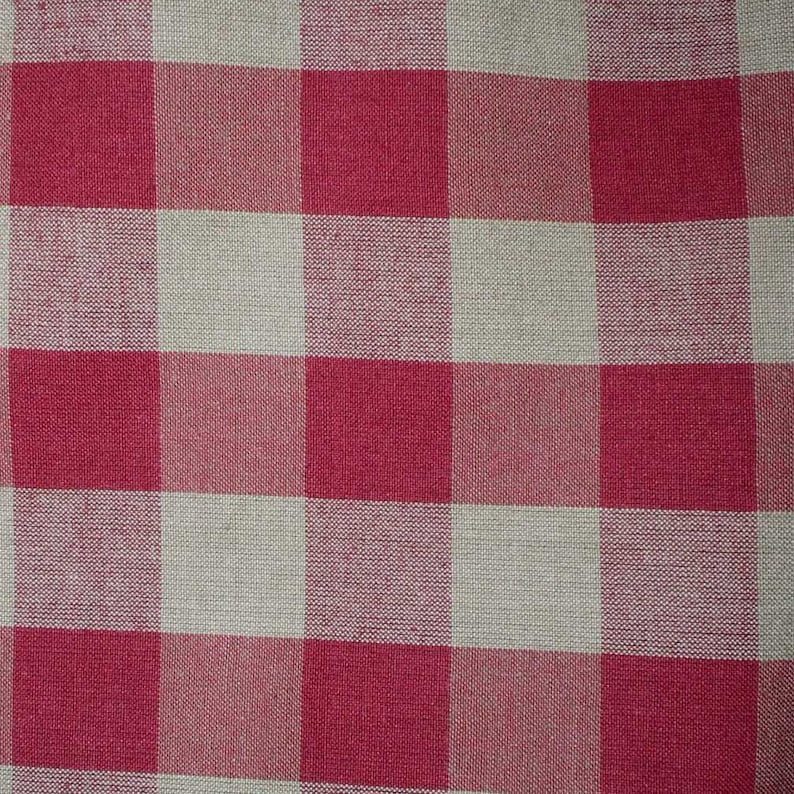 Berry Red Check Homespun Valances Tiers Primitive Country Curtains Kitchen Cabin Home Garden Curtains Drapes Valances