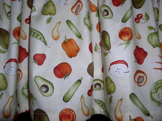 Fruit And Vegetable Valances Tiers Runners Country Curtains Etsy