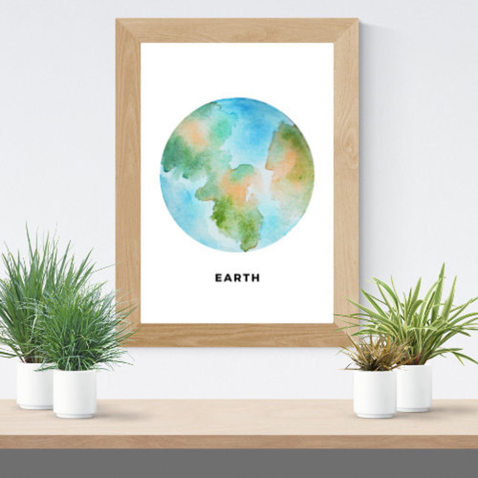 Earth Printable Wall Art Wall Art Solar System Etsy