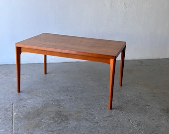 7.8 ft Henning Kjaernulf for Vejle Stole Danish Modern Teak Dining Table leafs