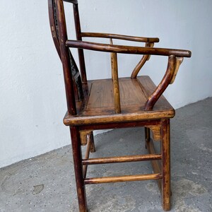 Gorgeous pair of 19th 1800's Century Chinese Hardwood Arm Chairs image 5