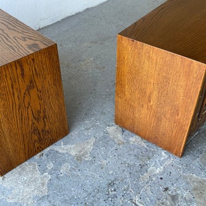 Pair of Mid-Century Modern Paul Evans Style Lane Pueblo Brutalist Nightstands image 8