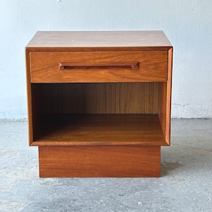 A Pair of Westnofa Danish Modern Teak nightstand / End Tables image 3