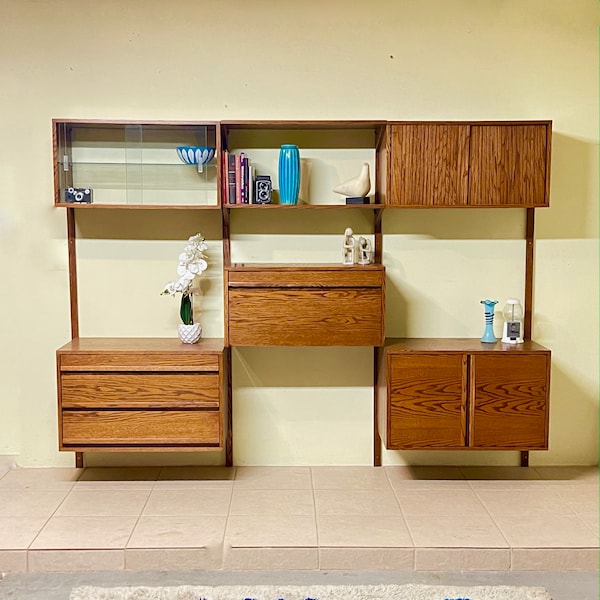 Mid Century Modern Wall Unit - Etsy