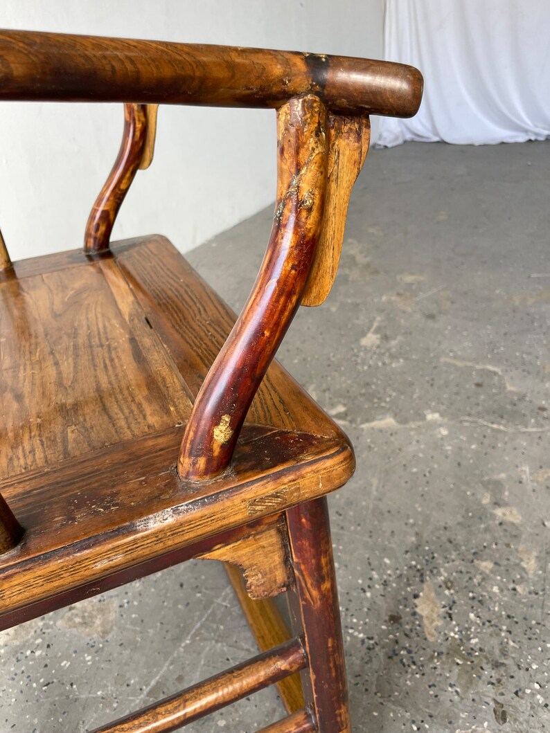 Gorgeous pair of 19th 1800's Century Chinese Hardwood Arm Chairs image 6