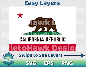 California Bear Svg Etsy