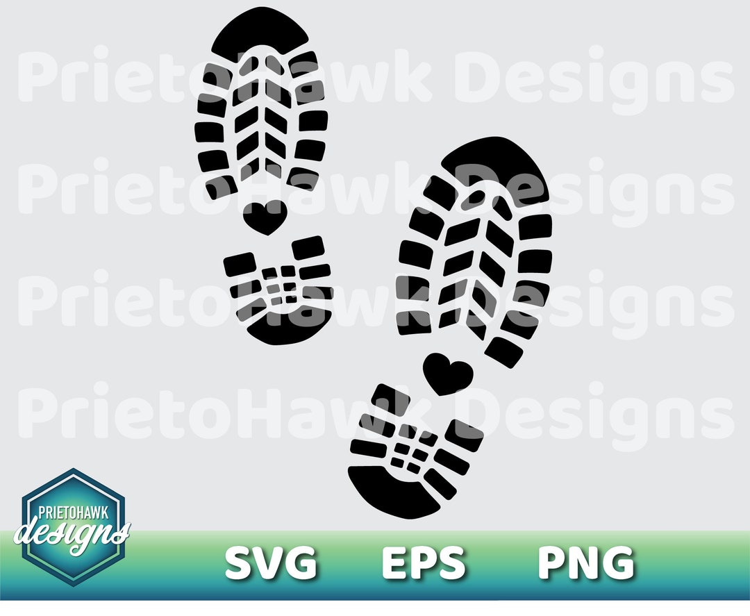 Hiking Boot Print SVG / Hiking Love / Adventure / Vector / Cutting File