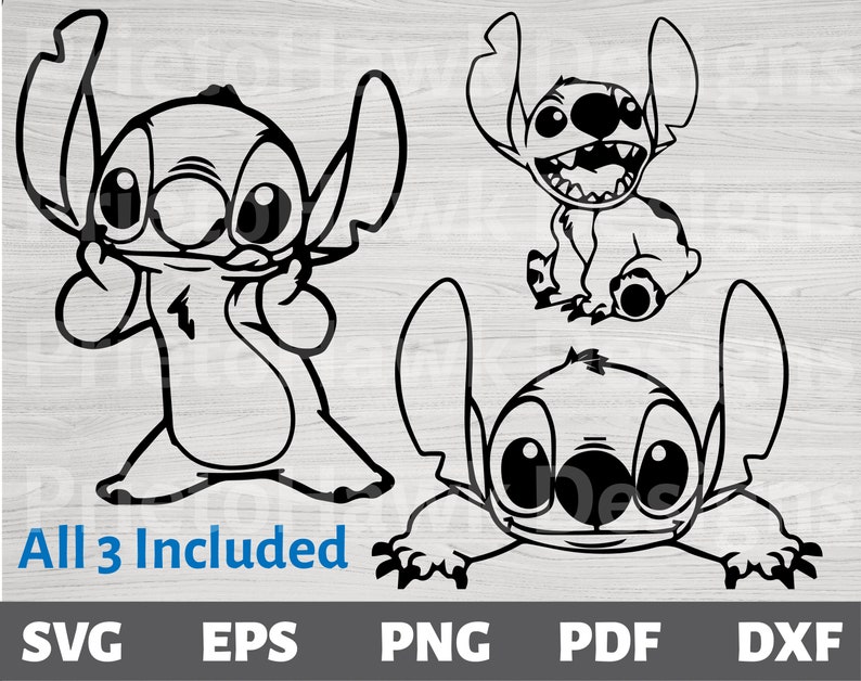 Download Stitch of Lilo and Stitch SVG / Vector / Cutting File / Cricut | Etsy