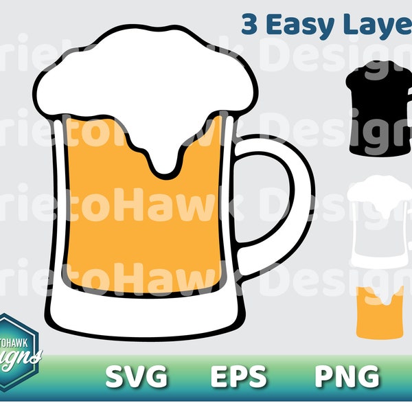 Beer Stein SVG / Beer Mug SVG / Beer Pint SVG / Cutting File / Cricut / Silhouette / Graphic / Clip Art