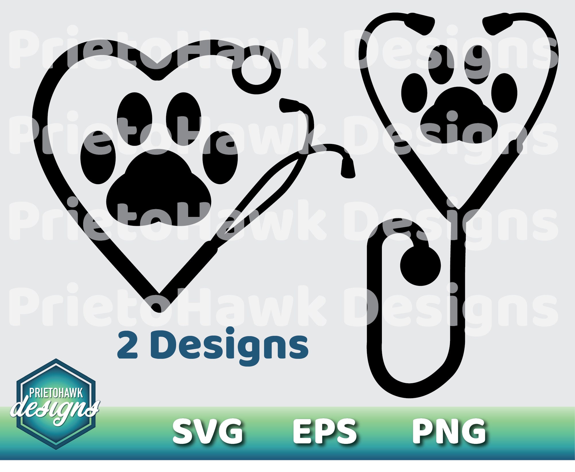 Download Veterinarian Svg Vet Tech Svg Stethoscope Paw Print Etsy