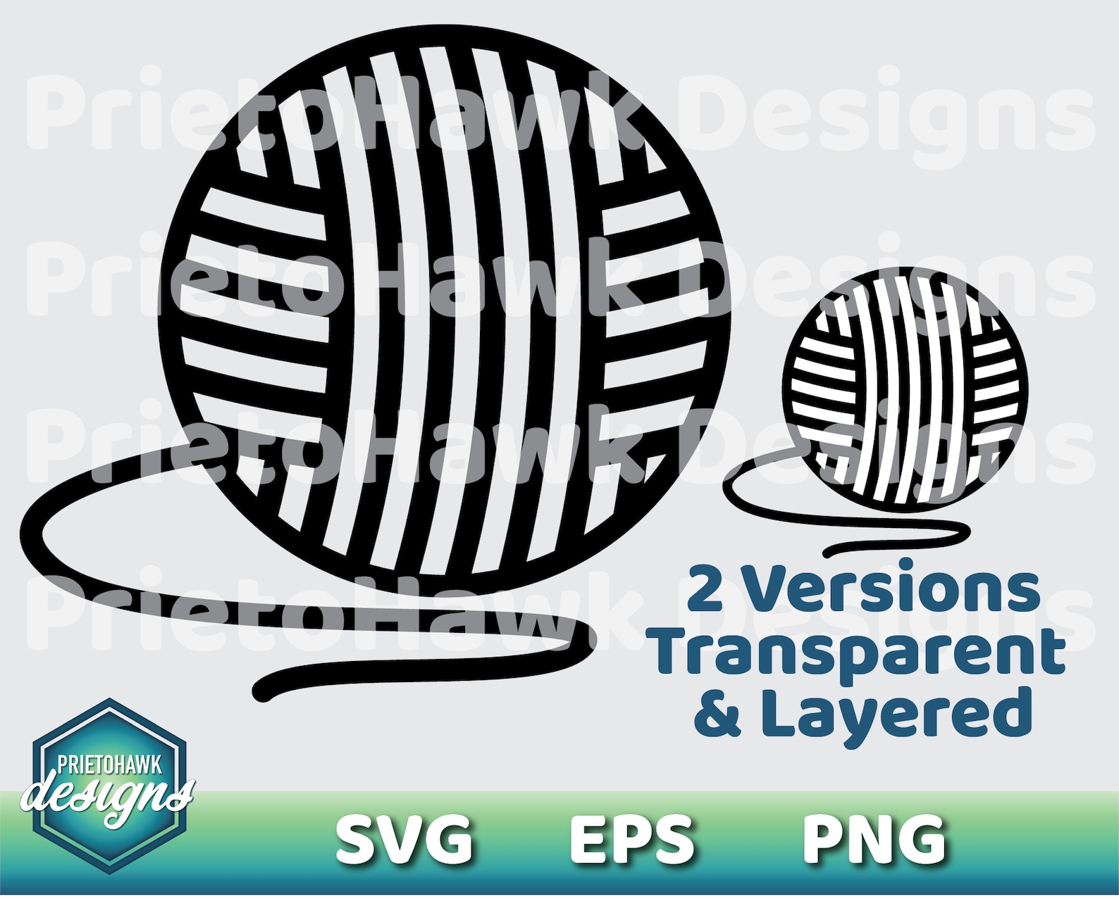 Yarn Ball SVG / Vector / Cutting File / Cricut / Silhouette / Etsy