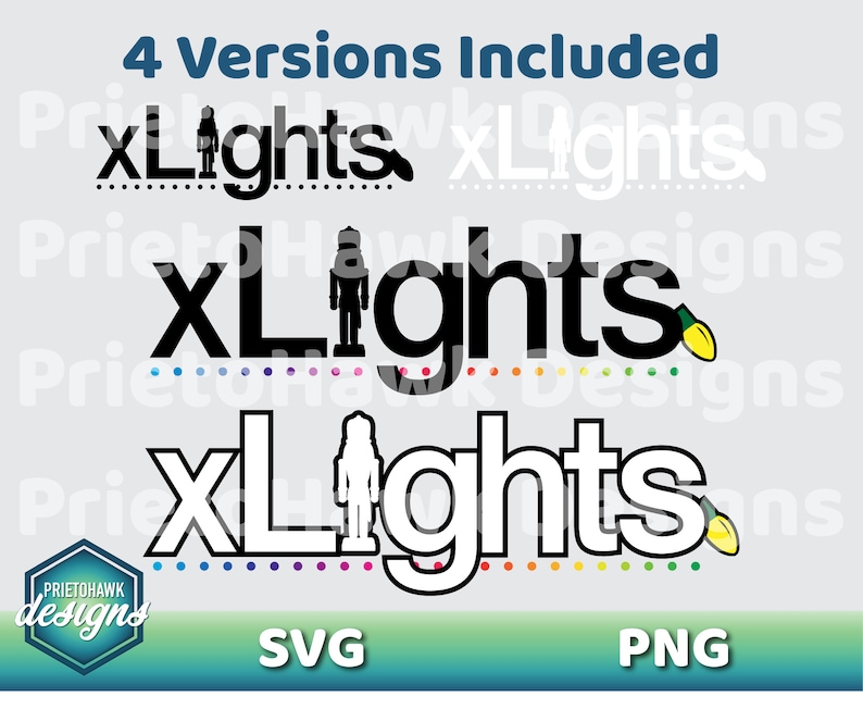 Xlights Logo SVG / Christmas Lights SVG / Vector / Cutting Etsy India