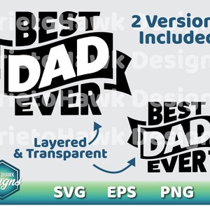 Beste Papa jemals SVG / Vatertag / Baby-Dusche / Papa Geschenk / neue Papa / Vektor / Schneiden Datei / Cricut / Silhouette / Grafik / ClipArt