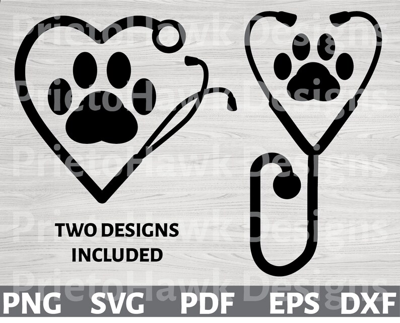 Download Veterinarian SVG / Vet Tech SVG / Stethoscope Paw Print ...