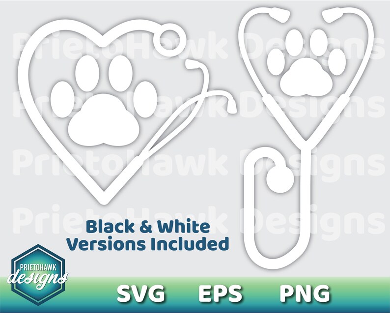 Download Veterinarian SVG / Vet Tech SVG / Stethoscope Paw Print ...