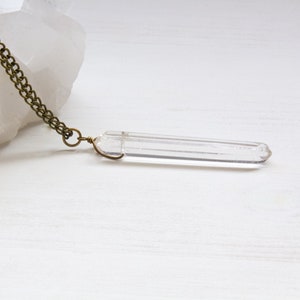 Crystal Quartz Point Necklace, Crystal Point Necklace, Quartz Point Necklace, Crystal Quartz Necklace, Long Crystal Necklace, Quartz Jewelry