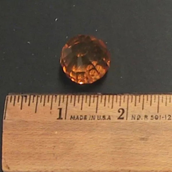 Amber Glass Pull Knob