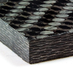 1/4&quot; Titanium Carbon Fiber Plate CarbonWaves Carbon Fibre Sheet