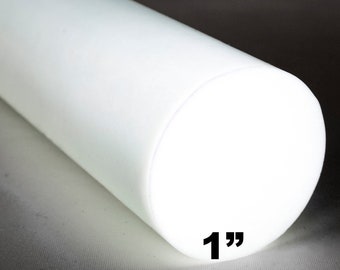 1&quot; White Glow In the Dark Rod TurboGlow CarbonWaves