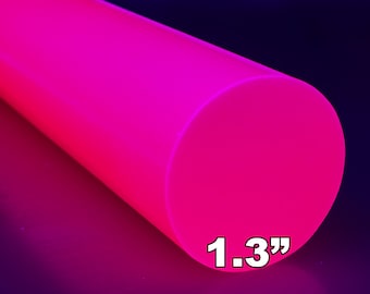 1.3" Electric Pink Glow In the Dark Rod TurboGlow CarbonWaves