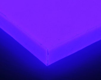 2 mm, 1/8&quot;, 1/4&quot;, 1/2&quot;, 1&quot; Amethyst TurboGlow Glow In The Dark Plate CarbonWaves
