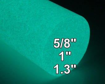 5/8", 1", 1.3"  Amazonite Glow In the Dark Rod TurboGlow CarbonWaves