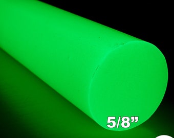 5/8&quot; Ultra Green Glow In the Dark Rod TurboGlow CarbonWaves