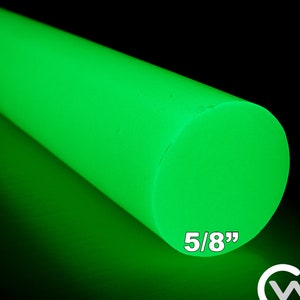 5/8&quot; Ultra Green Glow In the Dark Rod TurboGlow CarbonWaves