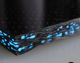 1/4" Blue StarryNight Carbon Fiber Plate CarbonWaves Carbon Fibre Sheet