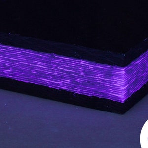 5/8&quot; Purple GlowWaves Carbon Fiber Plate CarbonWaves Core Glow In The Dark GITD