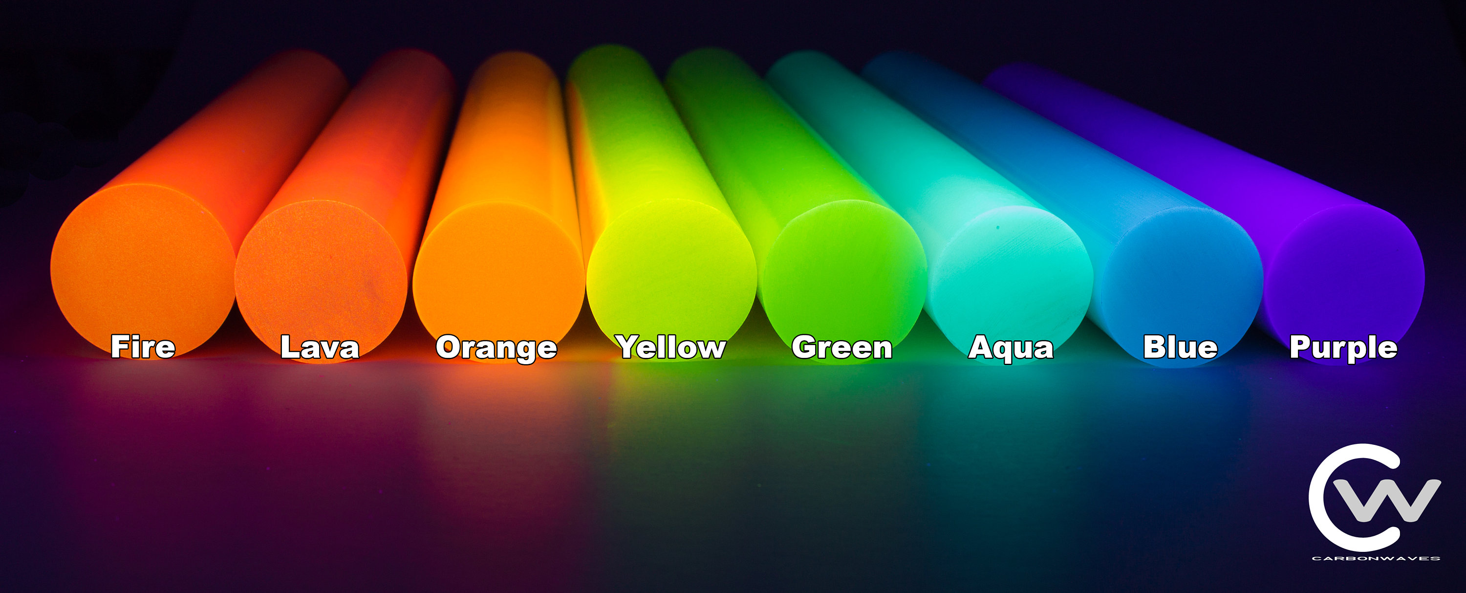 1 Neon Green Glow in the Dark Rod Turboglow Carbonwaves Etsy