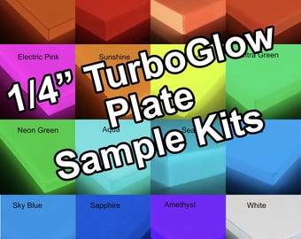 1/4" TurboGlow Plate Kits by CarbonWaves Sample Kits