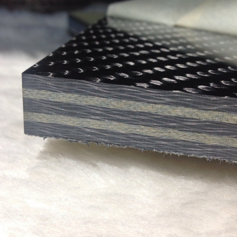1/2" Double Gold Metallic Carbon Fiber Plate CarbonWaves Carbon Fibre Sheet