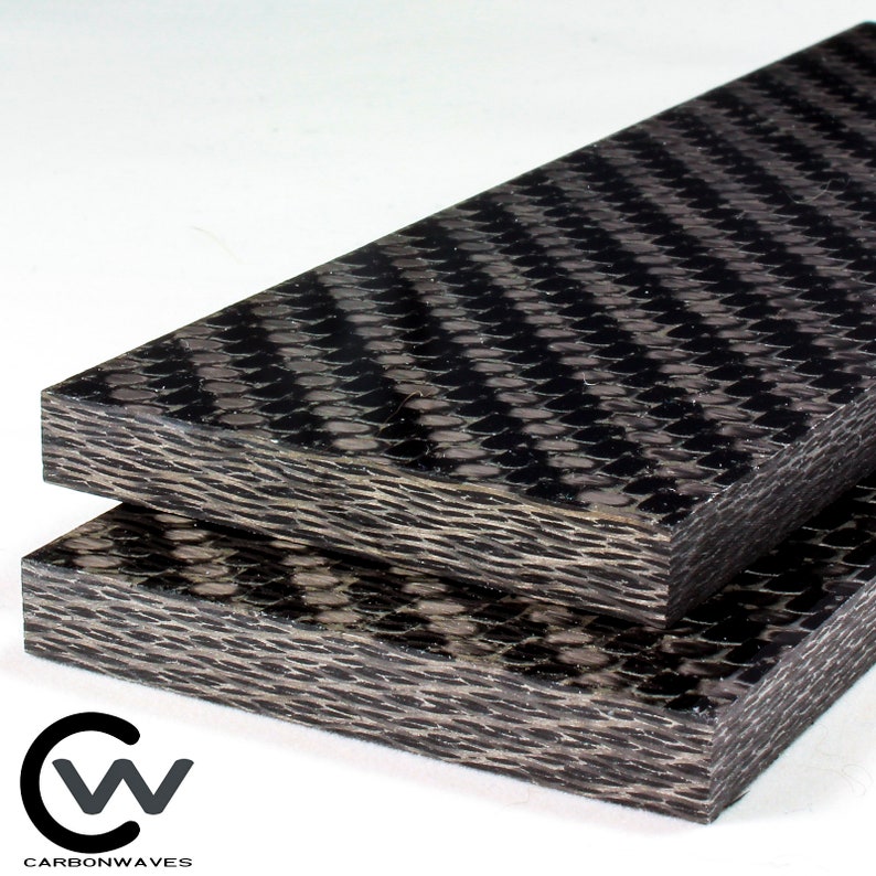 1/8 Stainless Steel Carbon Fiber Knife Scale Set of 2 Etsy