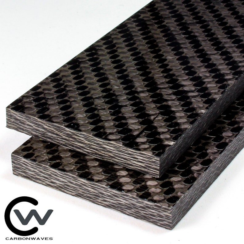 1/8 Titanium Carbon Fiber Knife Scale Set of 2 Etsy