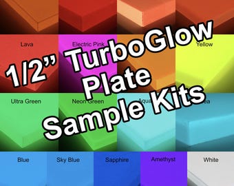 1/2" TurboGlow Plate Kits by CarbonWaves Sample Kits