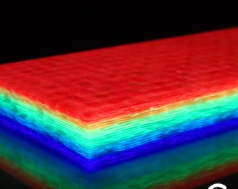 3/8" Rainbow GlowWaves by CarbonWaves