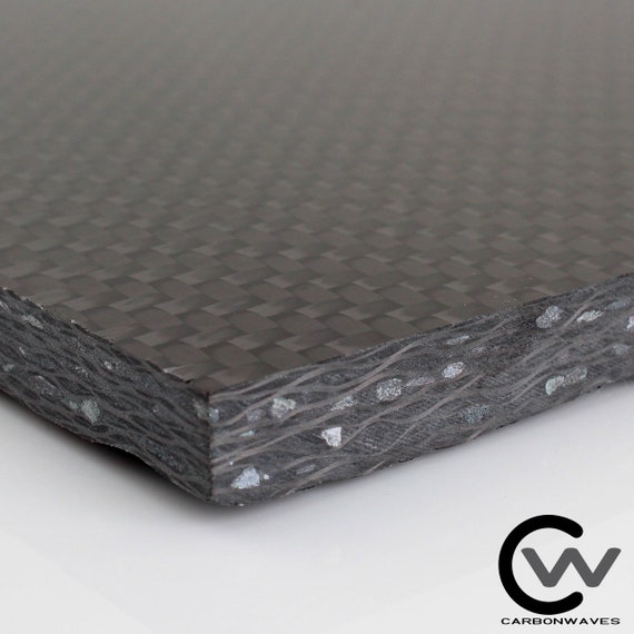 1/4 Hematite Rockywaves Carbon Fiber Plate Carbonwaves Carbon