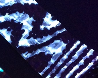 1/4" White GlowWaves Carbon Fiber Plate CarbonWaves Glow In The Dark GITD Plate