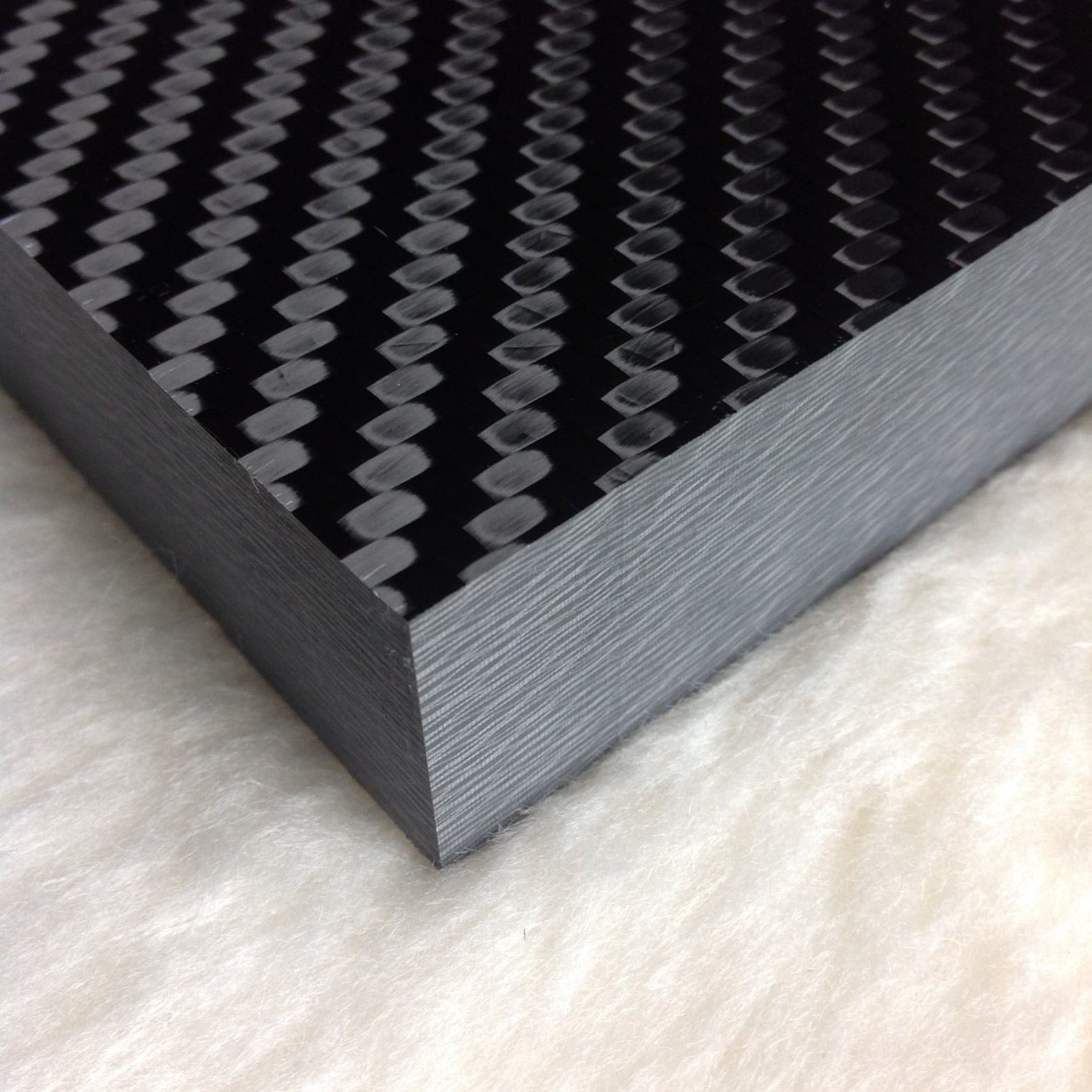 PLAQUE En FIBRE De CARBONE 1mm, 2mm, 4mm, 5,5mm Sergé Taffetas