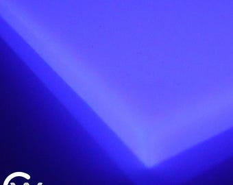 NEW 2 mm, 4mm, 1/4", 1/2" Violet TurboGlow Glow In The Dark Plate CarbonWaves