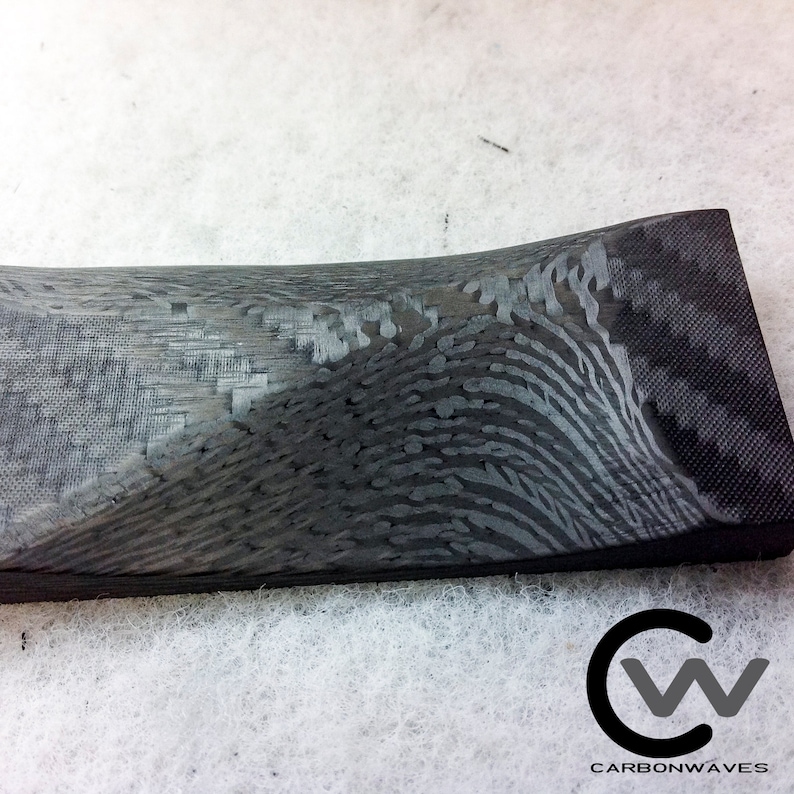 1/4 4Waves Carbon Fiber Knife Scale Set of 2 CarbonWaves Etsy