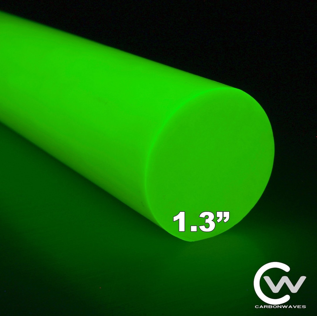 1.3 Neon Green Glow in the Dark Rod Turboglow Etsy
