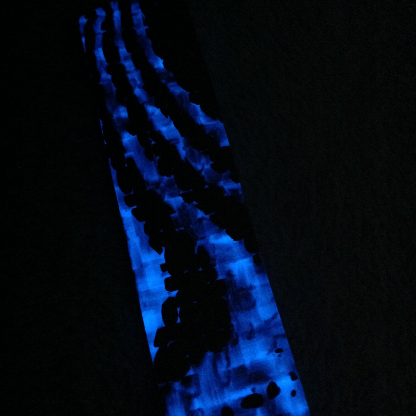 1/4 Blue Glow Carbon Fiber Knife Scale Set of 2 Etsy