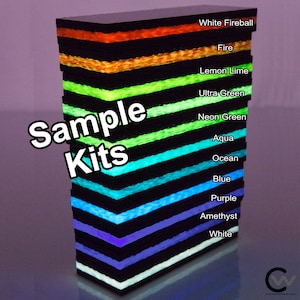 3/8&quot; GlowWaves Carbon Fiber Plate Kits CarbonWaves Glow In The Dark GITD