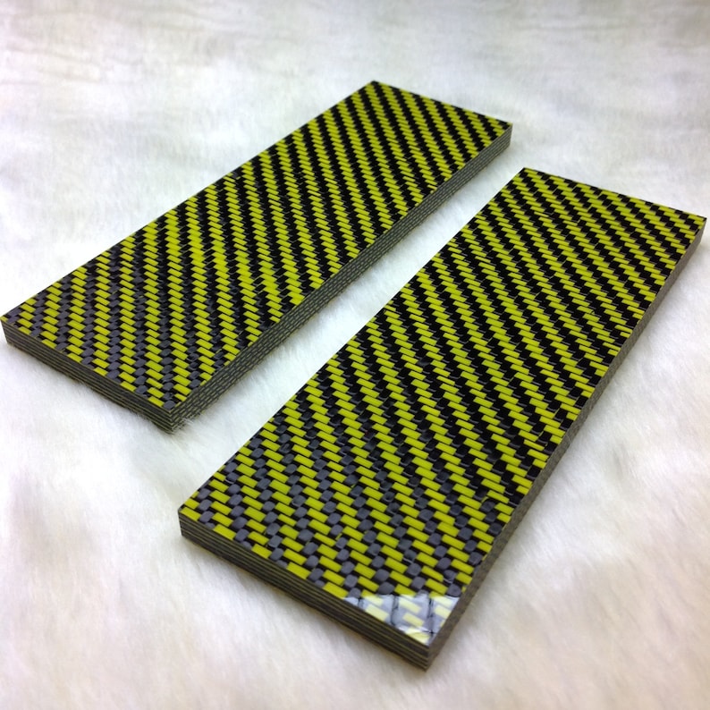 1/4 Yellow & Black Hybrid Carbon Fiber Plate Carbonwaves Etsy