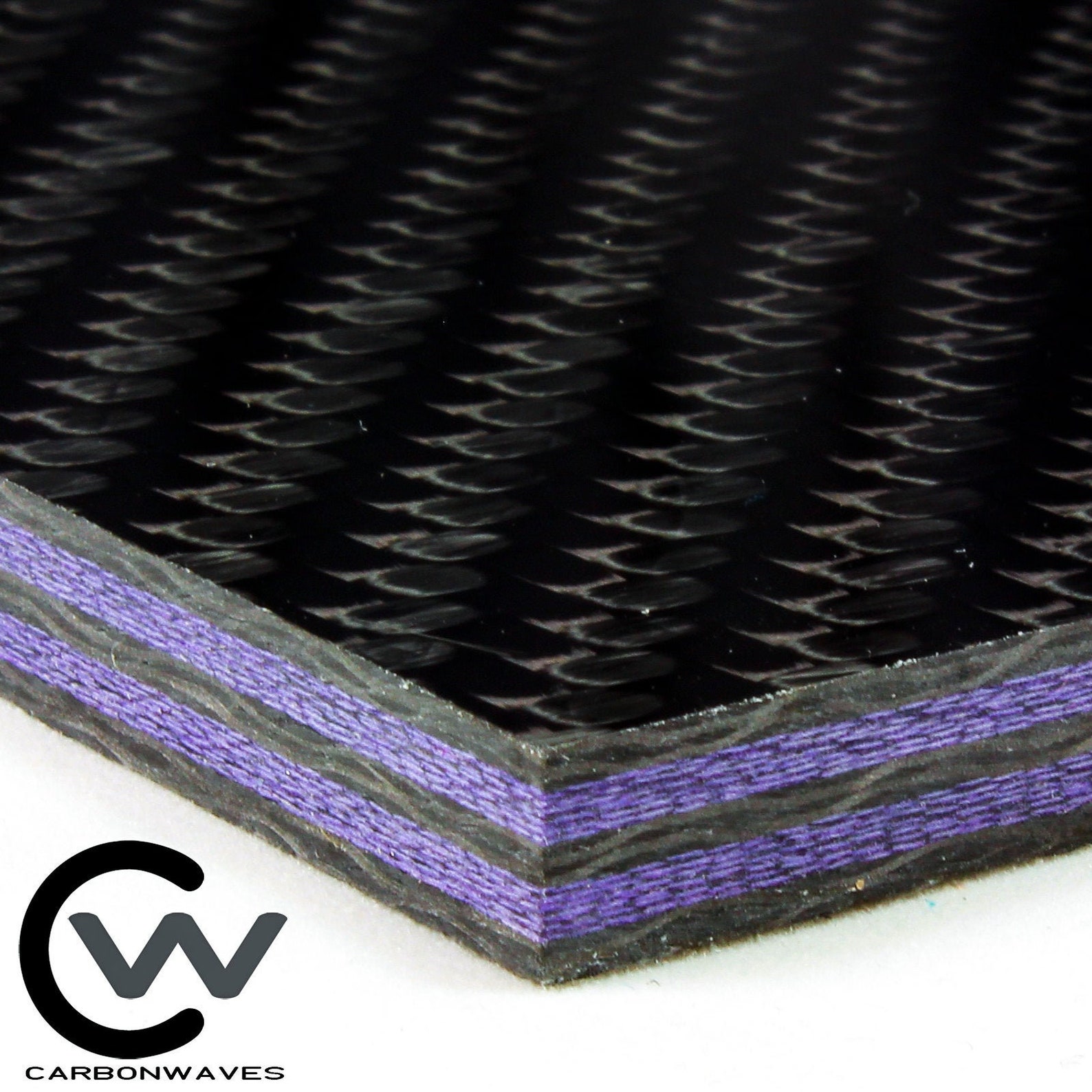 1/4 Purple Metallic Carbon Fiber Plate CarbonWaves | Etsy