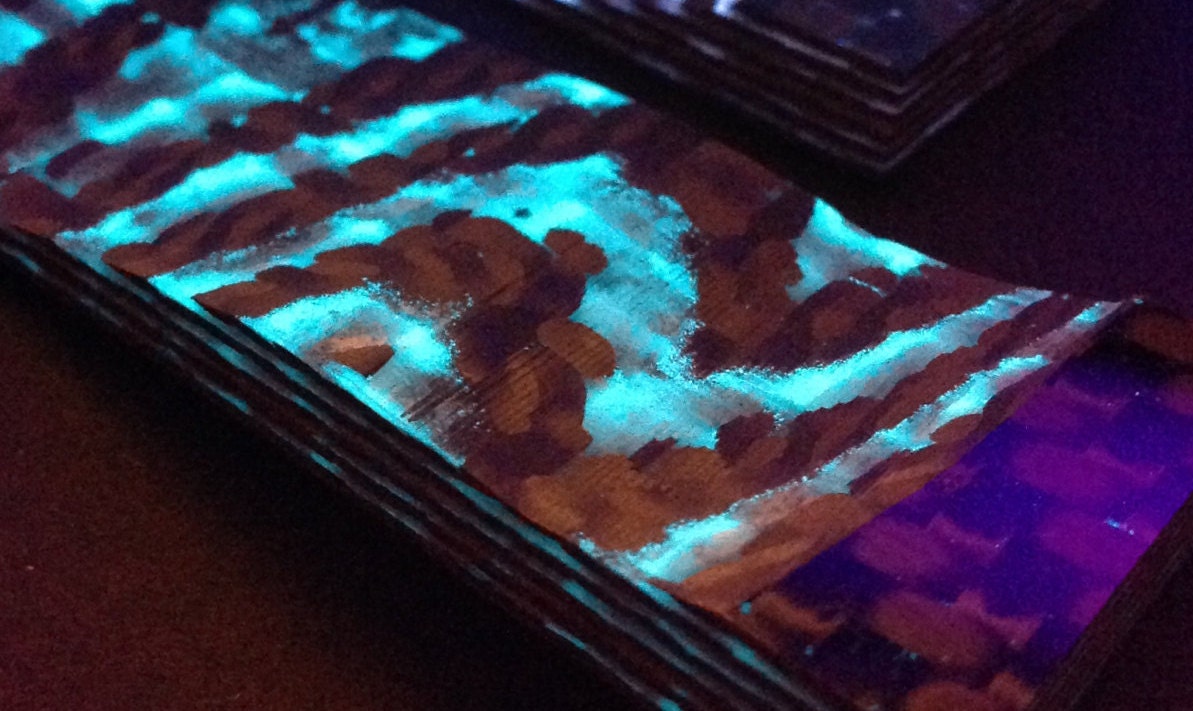 1/4 Aqua Glow Carbon Fiber Knife Scale Set of 2 Etsy